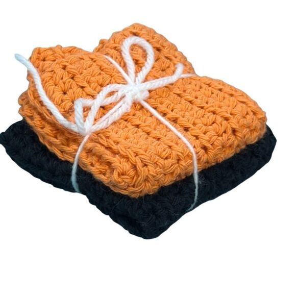 Brand New!! Handmade 100% cotton Washcloth Set - Picture 1 of 5